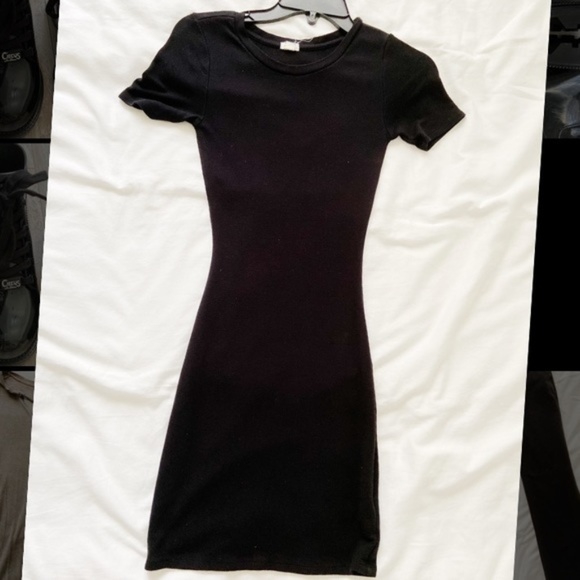 Garage Simple Body Con Dress Black - Picture 2 of 2